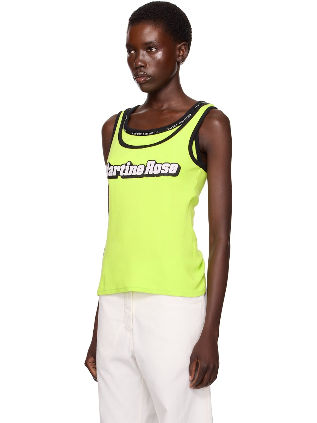 SSENSE Exclusive Green Folded Vest Tank Top - 4