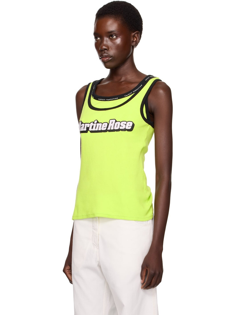 Martine Rose SSENSE Exclusive Green Folded Vest Tank Top outlook