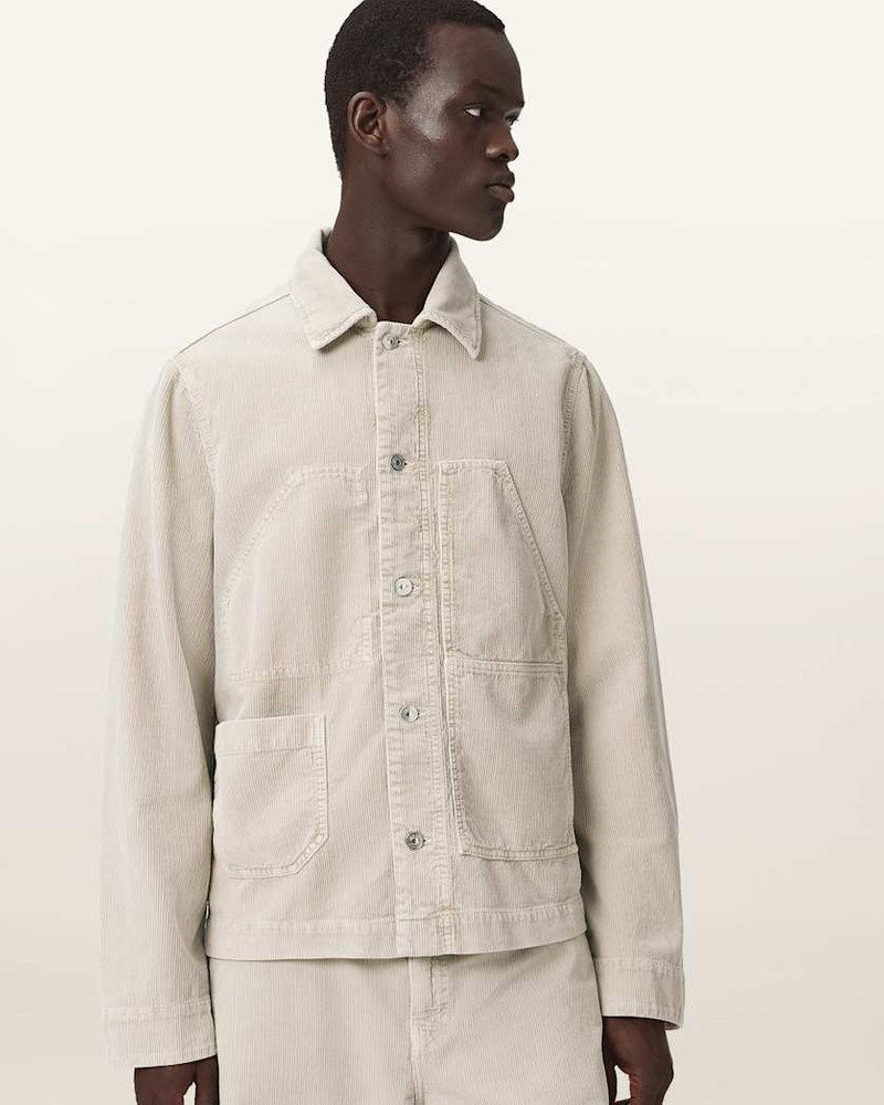 ALLSAINTS MUKESH RELAXED FIT CORD SHACKET outlook