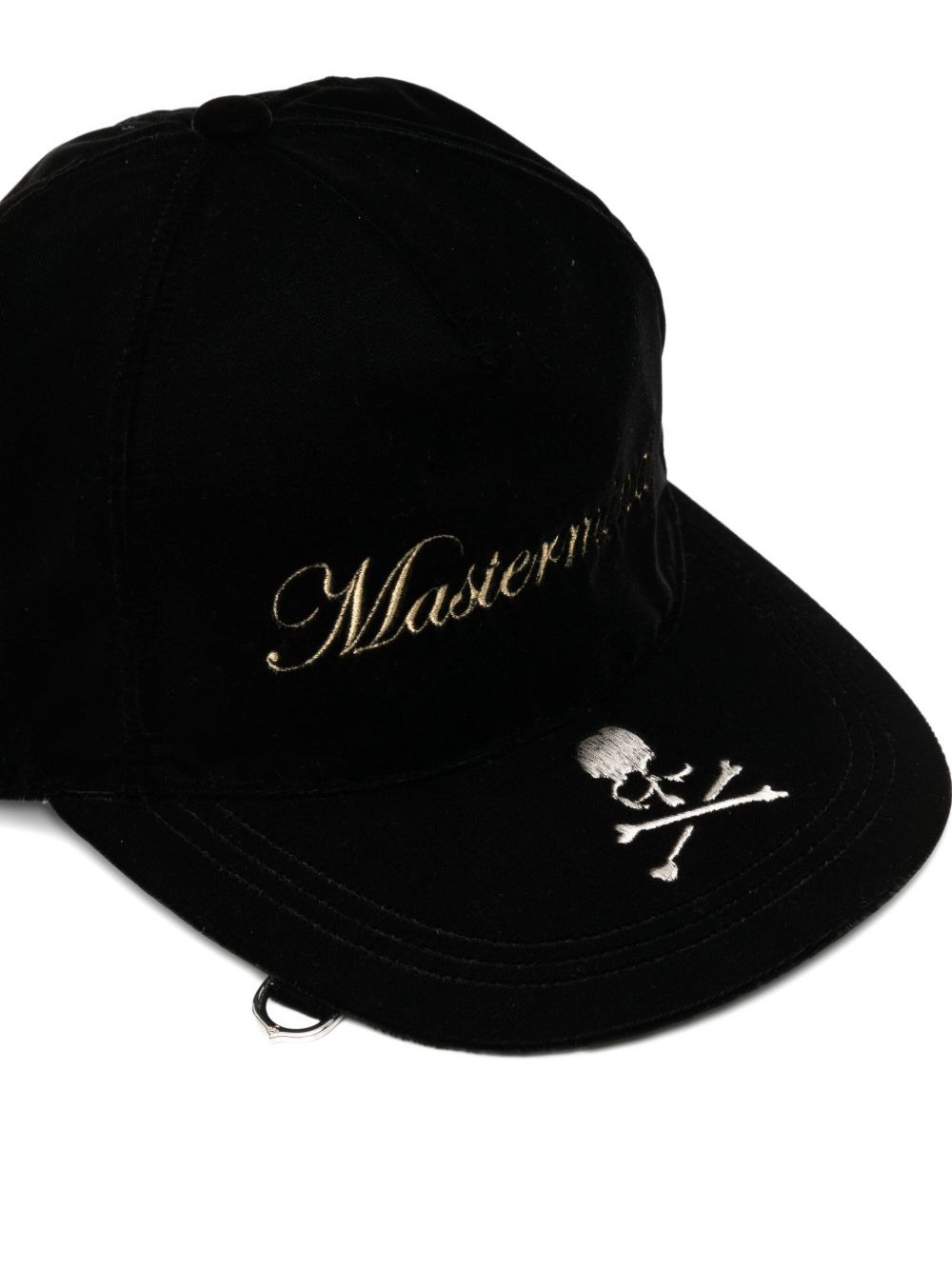 skull-embroidered cap - 3