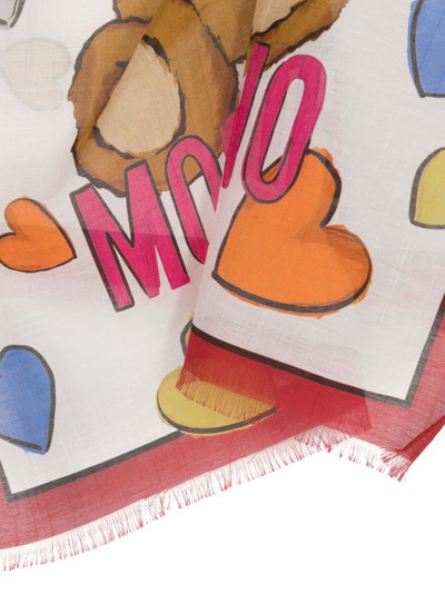 Moschino Teddy Bear-motif scarf outlook