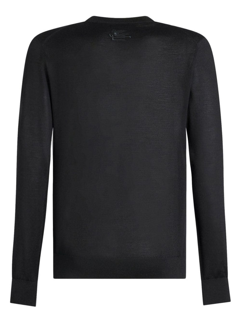 logo-embroidered crew-neck jumper 5