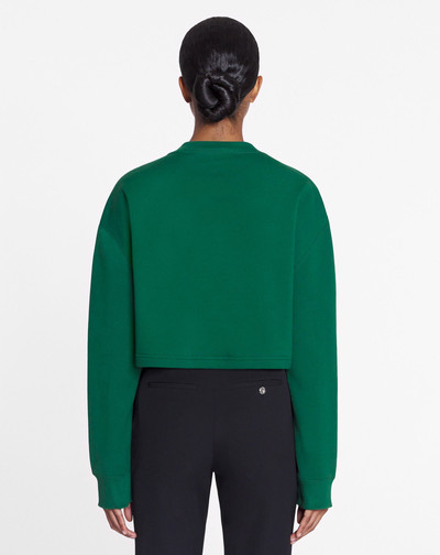 Lanvin CURB EMBROIDERED CROPPED SWEATSHIRT outlook