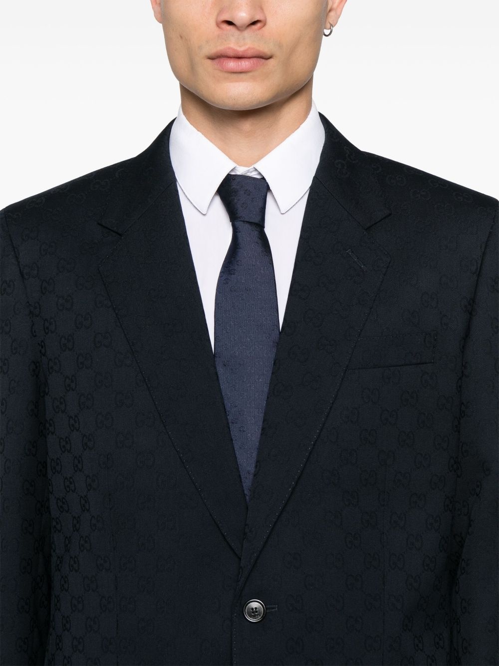 GG wool jacquard suit - 4