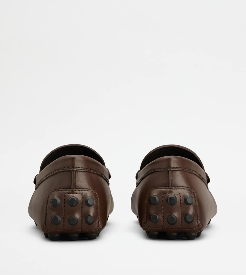 Tod's T TIMELESS GOMMINO BUBBLE LOAFERS IN LEATHER - BROWN outlook