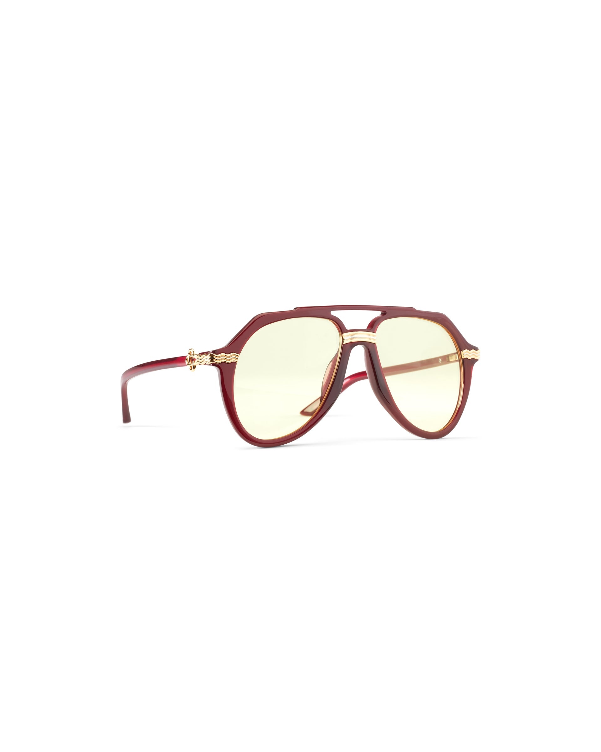 Rajio Wine & Gold Sunglasses - 1