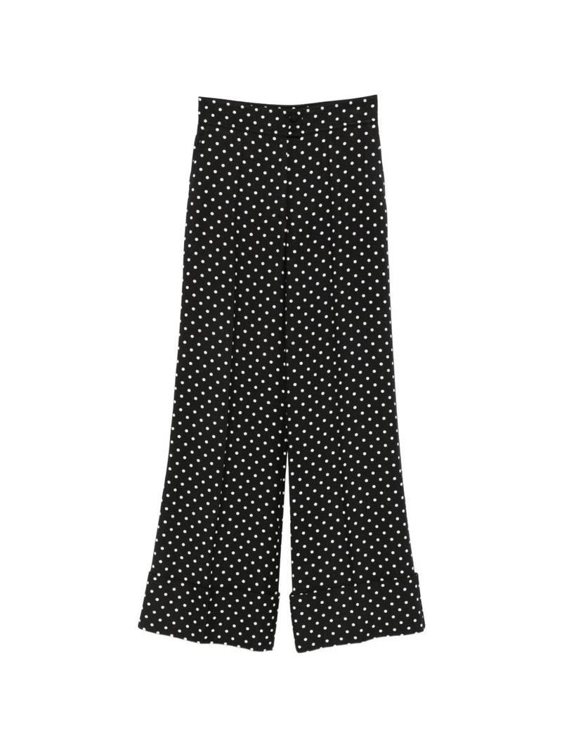 polka-dot cuffed trousers 1