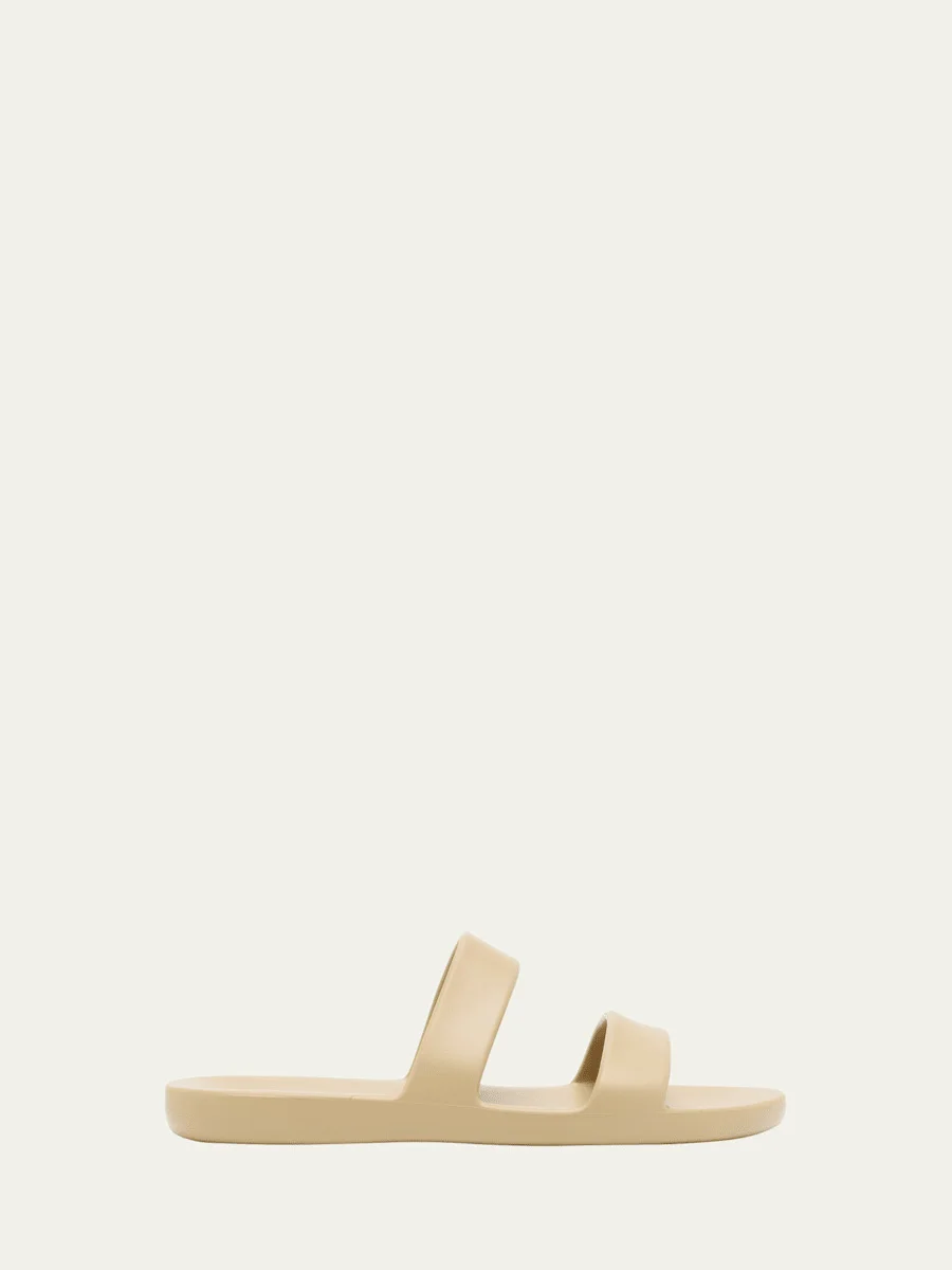 Foam Rubber Dual-Band Slide Sandals - 1