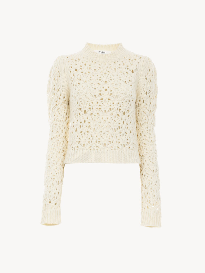 Chloé FITTED SWEATER IN WOOL KNIT outlook