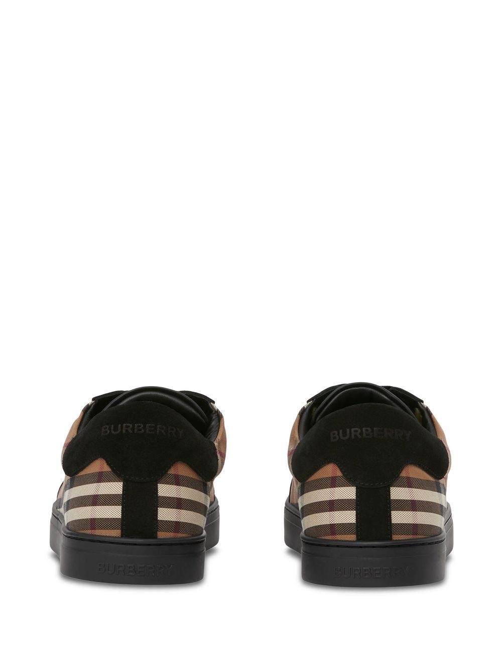 Vintage Check-print low-top sneakers - 5