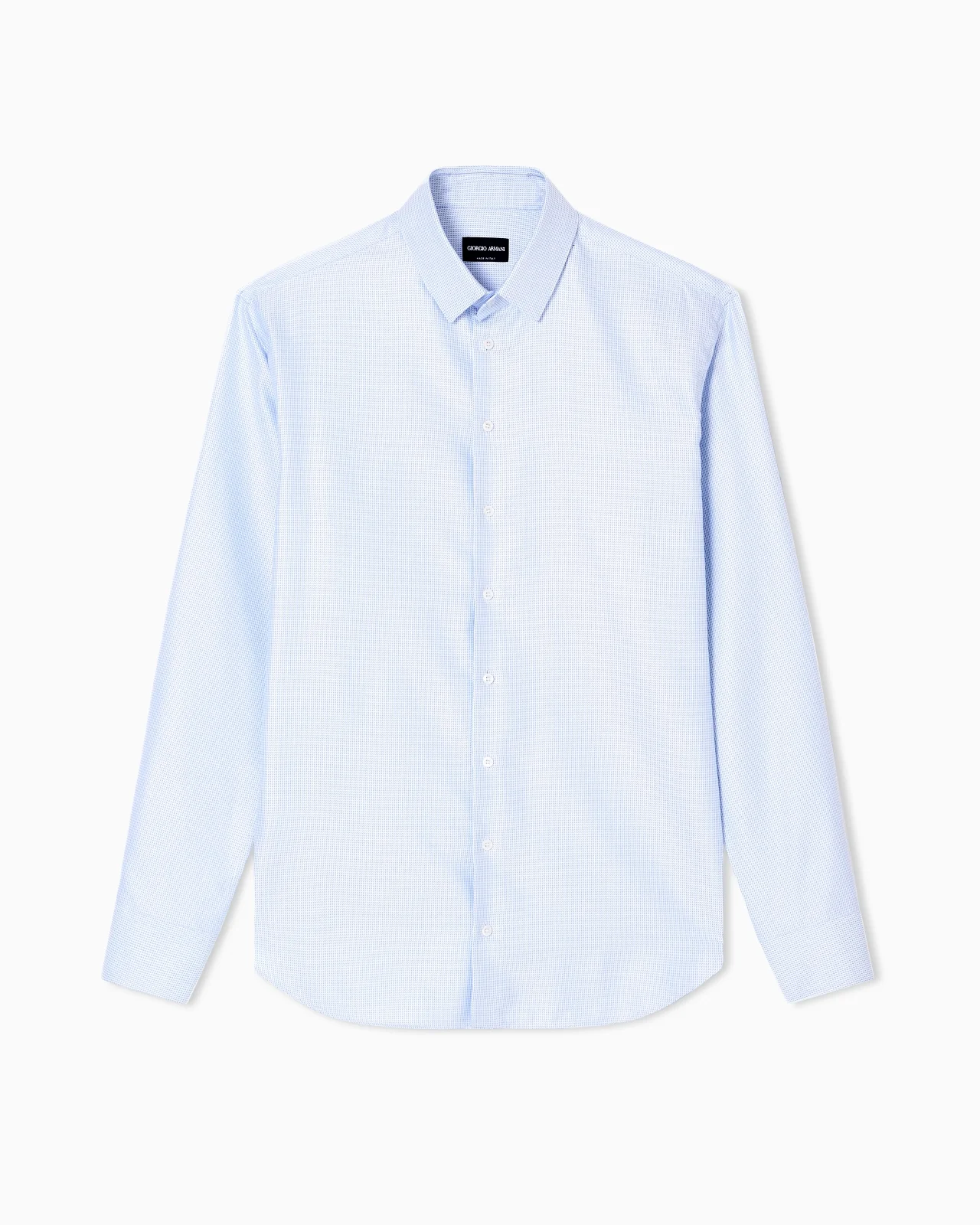 REGULAR-FIT SHIRT MADE FROM MICRO-WOVEN COTTON - 1