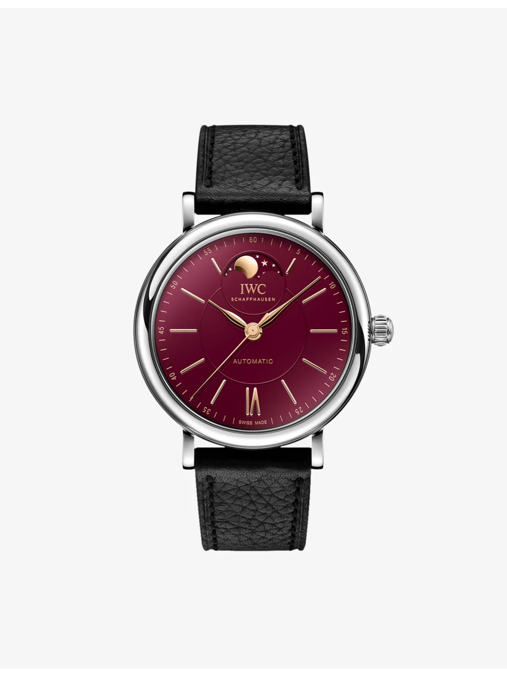 Portofino Moon Phase Year of the Snake Stainless-Steel And Leather Automatic Watch 37mm - 1