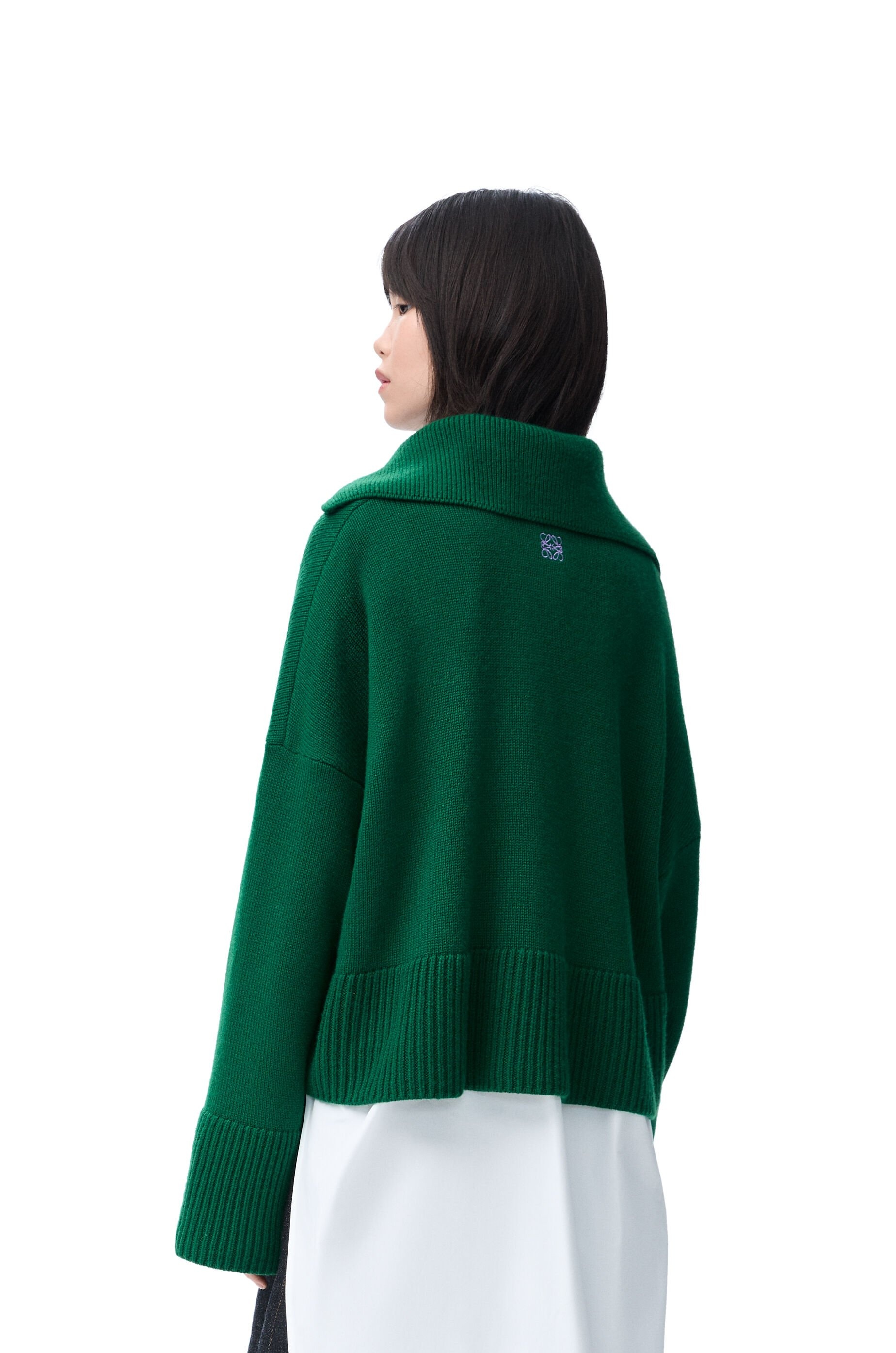 Polo sweater in cashmere - 4