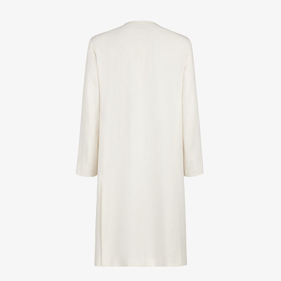 White linen coat - 2