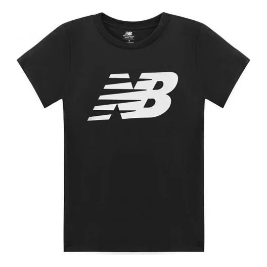 New Balance Men's New Balance Contrasting Colors Logo Printing Sports Round Neck Short Sleeve Black - 1