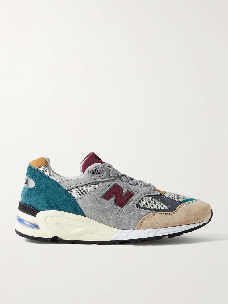 M990v2 스웨드와 메시 운동화 - 1
