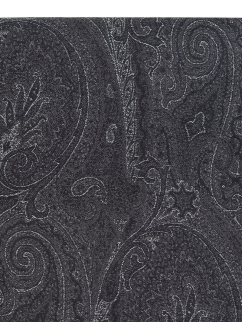 paisley-print frayed-edge scarf 3