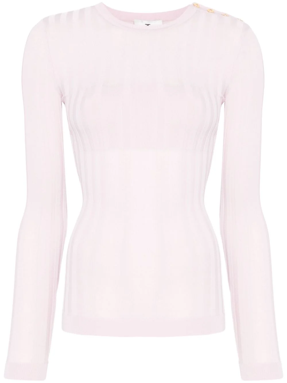 sheer-detailed sweater - 1