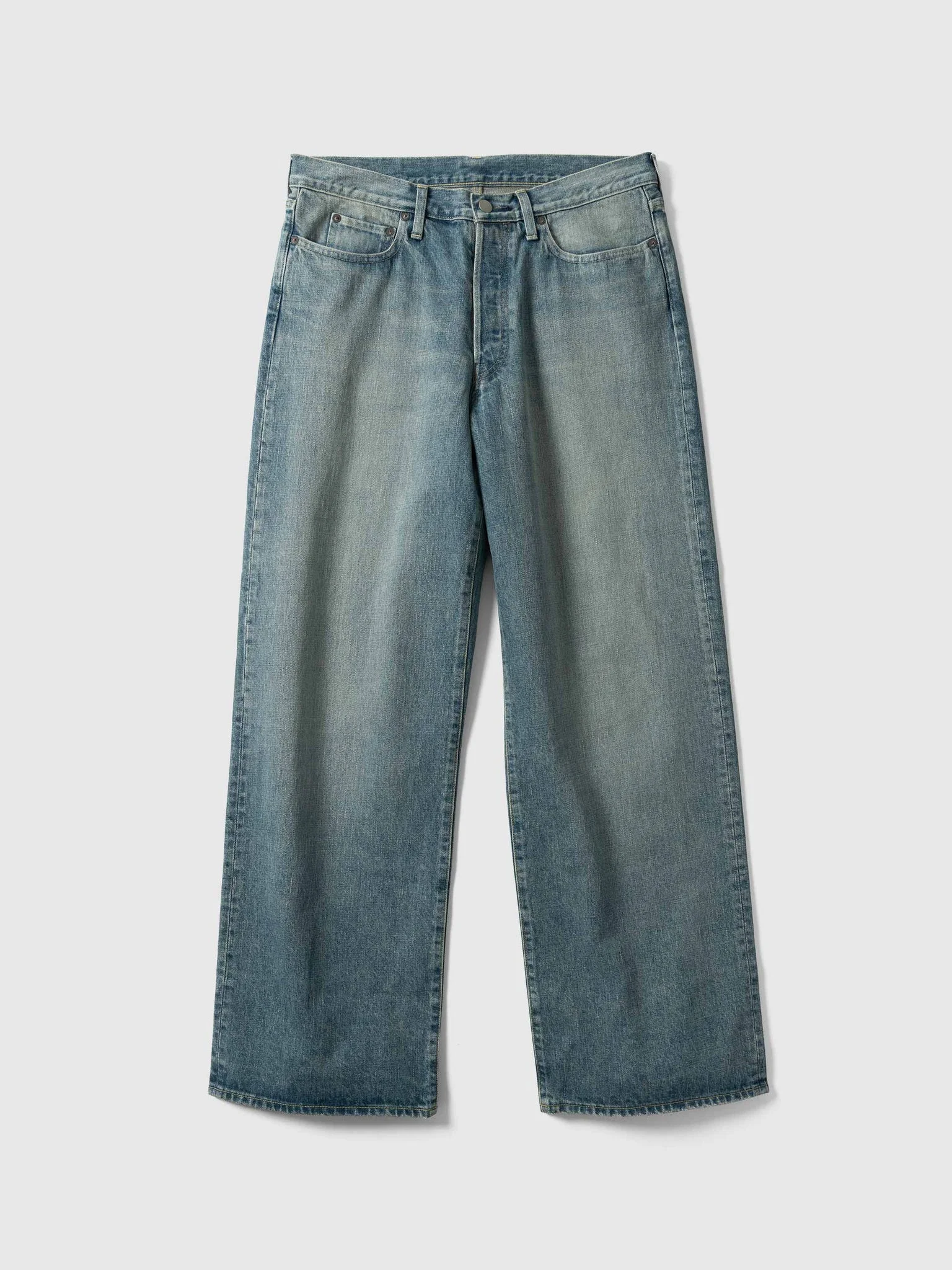 Loose Denim Pants Indigo - 1