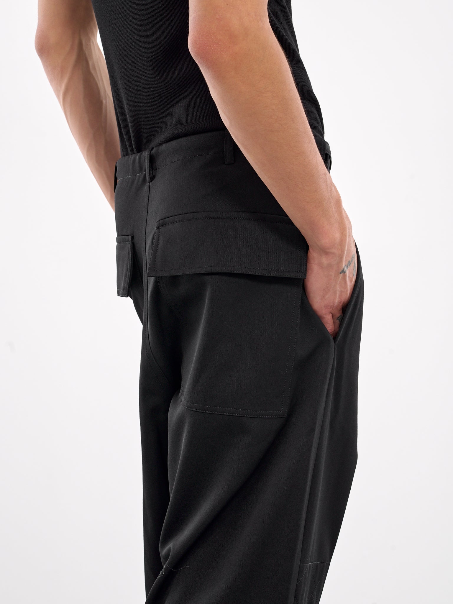 Drawstring Cargo Trousers - 6