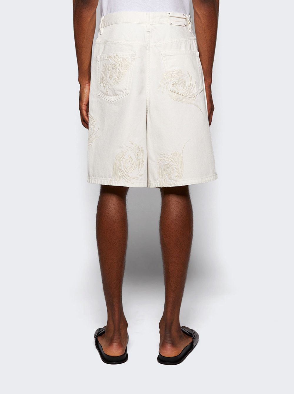 Pinot Embroidered Shorts Off White - 4