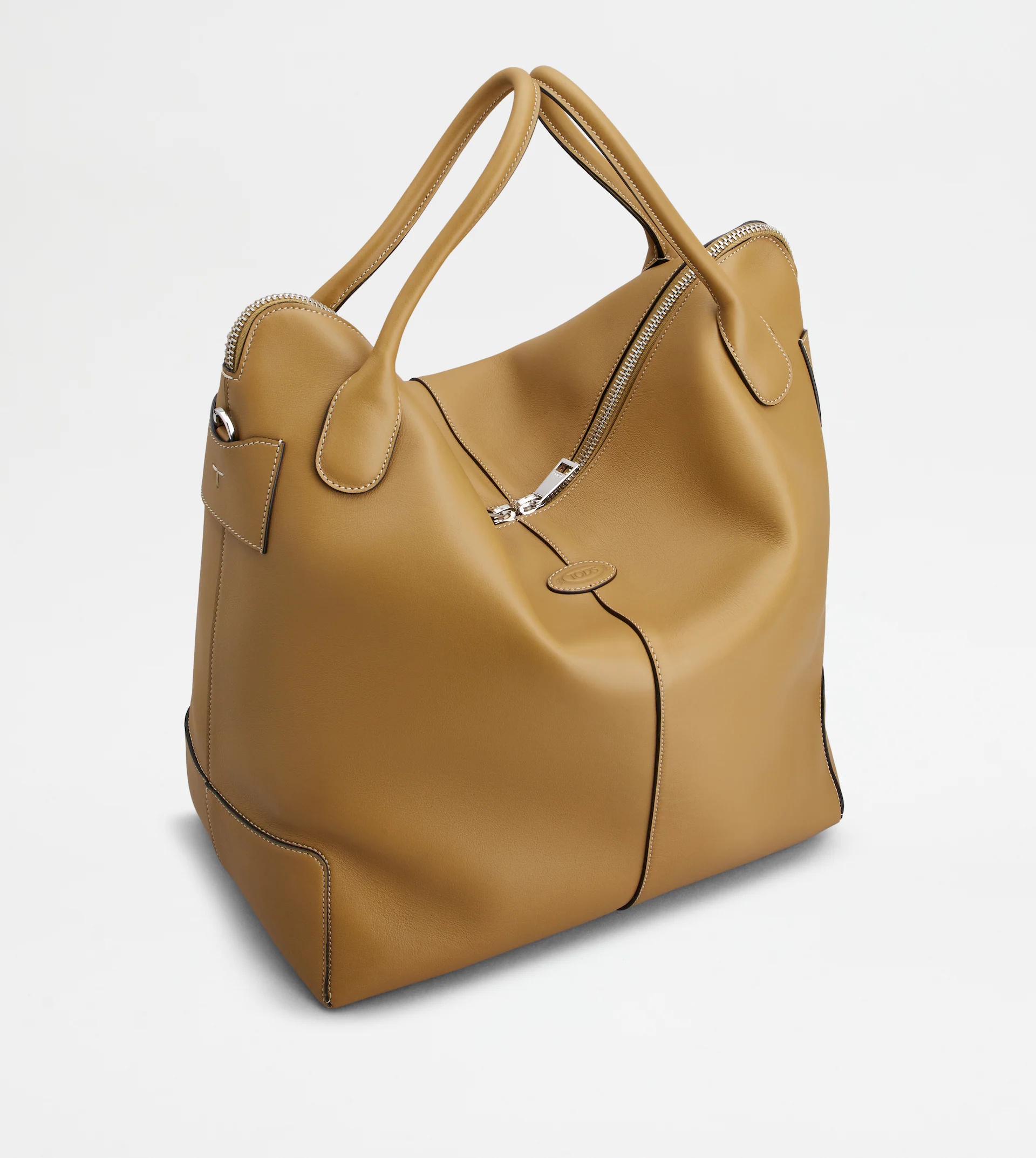 TOD'S DI BAG SWING IN LEATHER LARGE - BROWN - 10