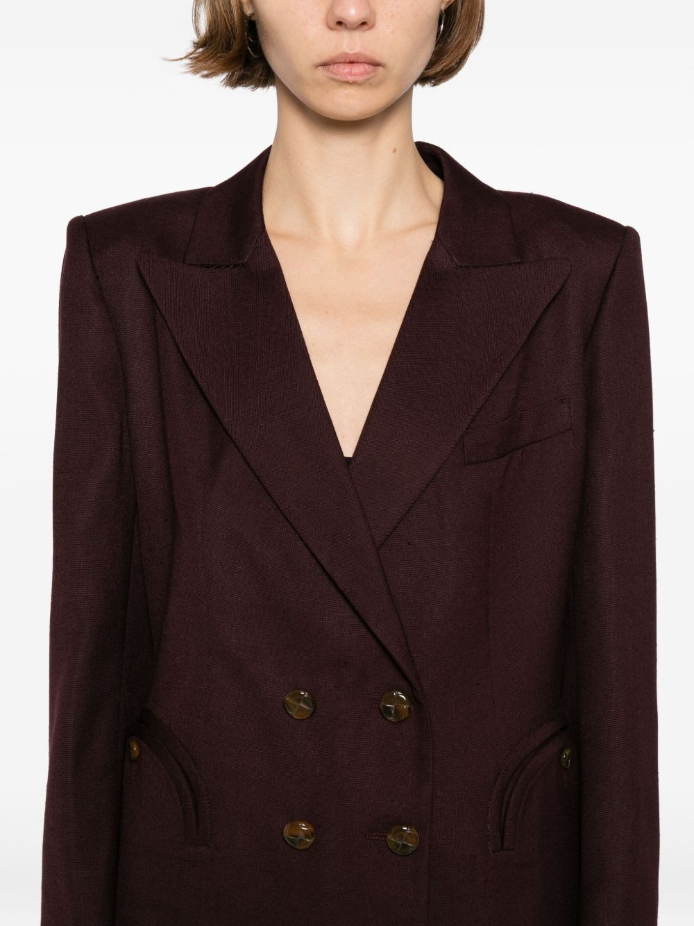 viscose blazer - 5