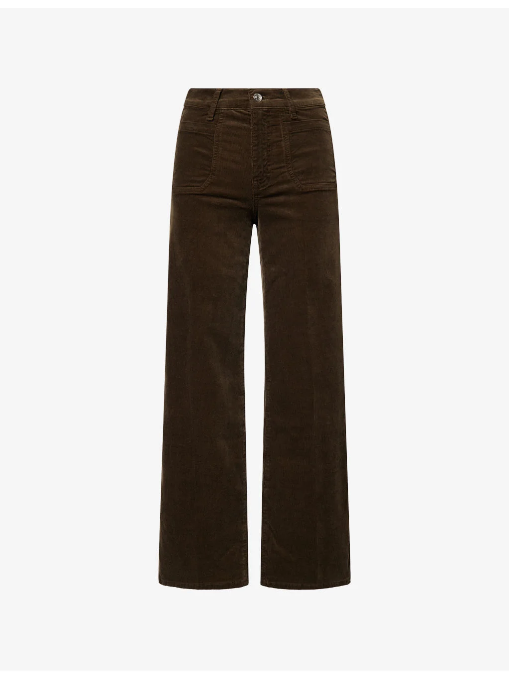 Palazzo Wide-Leg Cotton-Blend Corduroy Trousers - 1