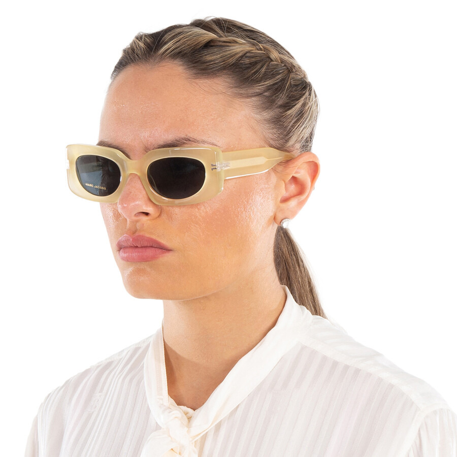 Marc Jacobs Grey Rectangular Ladies Sunglasses MJ 1075/S 040G/IR 50 - 2