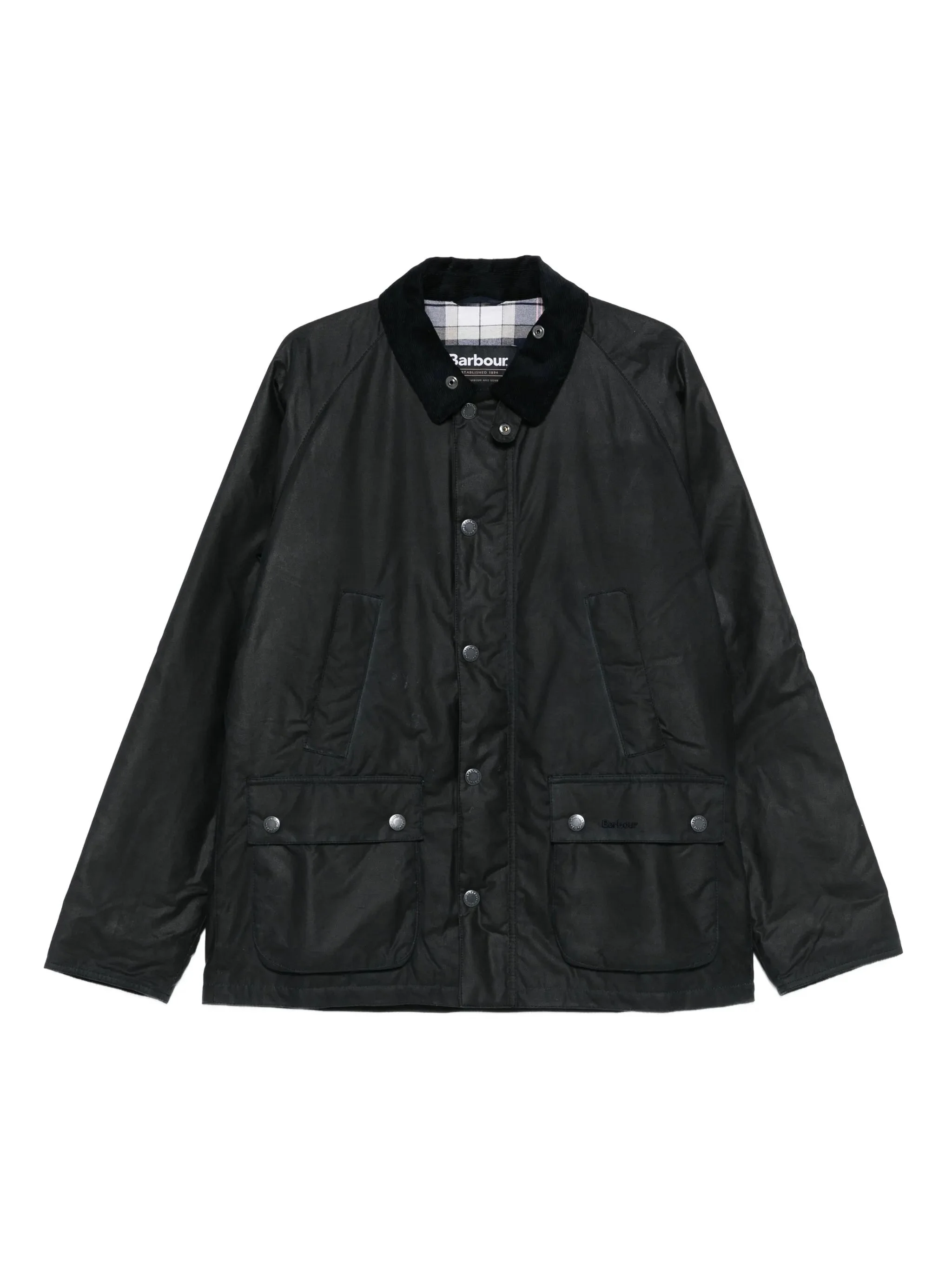 Barbour Corduroy-collar Flap-pocket Jacket - 1