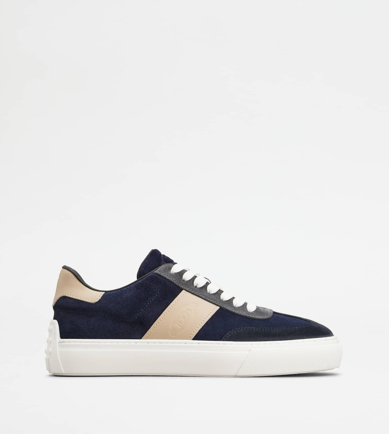 SNEAKERS IN SUEDE - BEIGE, GREY, BLUE 1