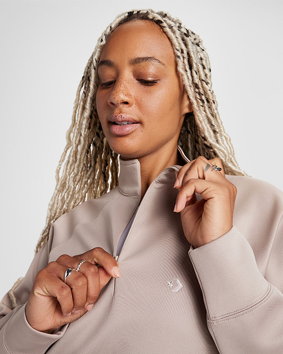 Cropped Fleece Turtleneck - 5