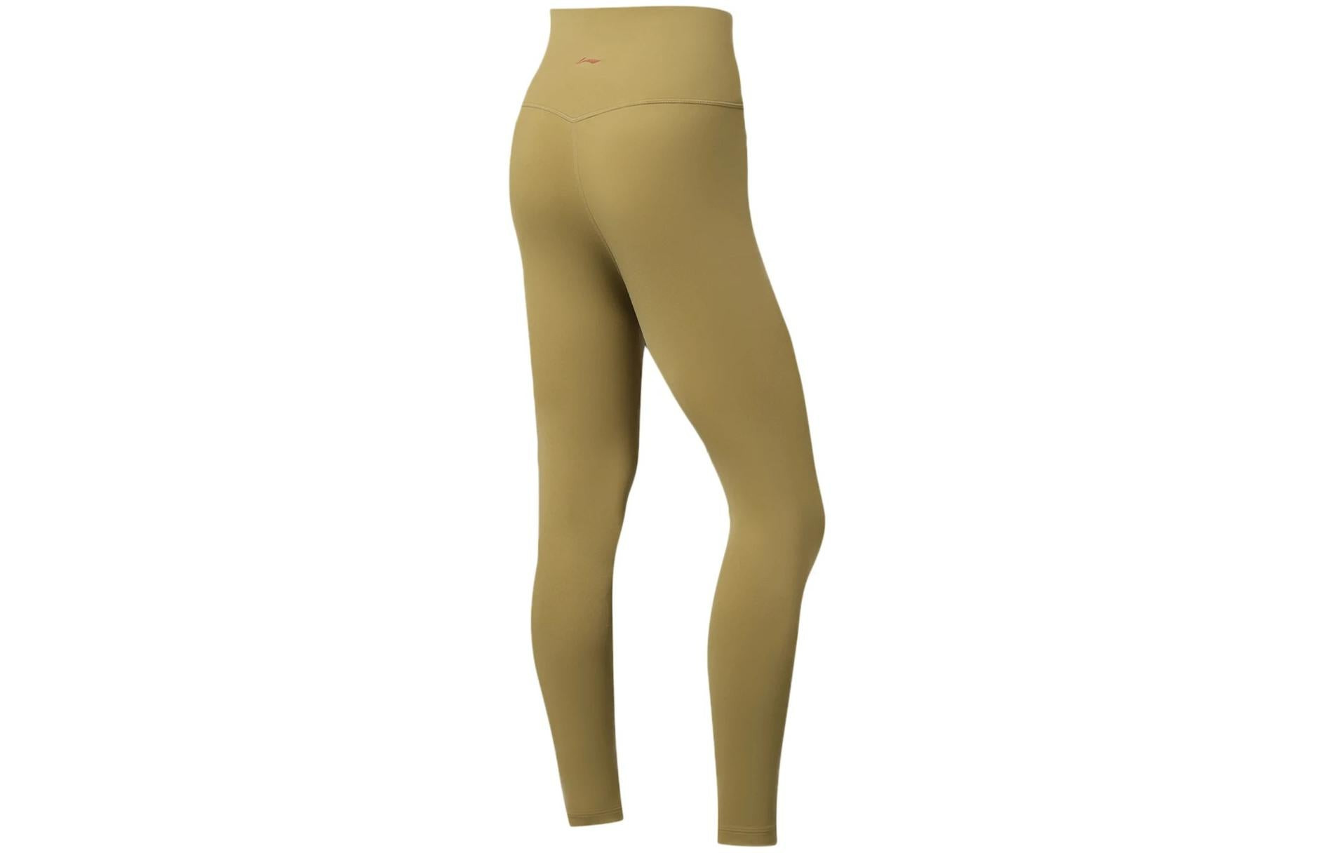 (WMNS) Li-Ning Fitness Yoga Leggings 'Khaki Green' AULS056-13 - 2