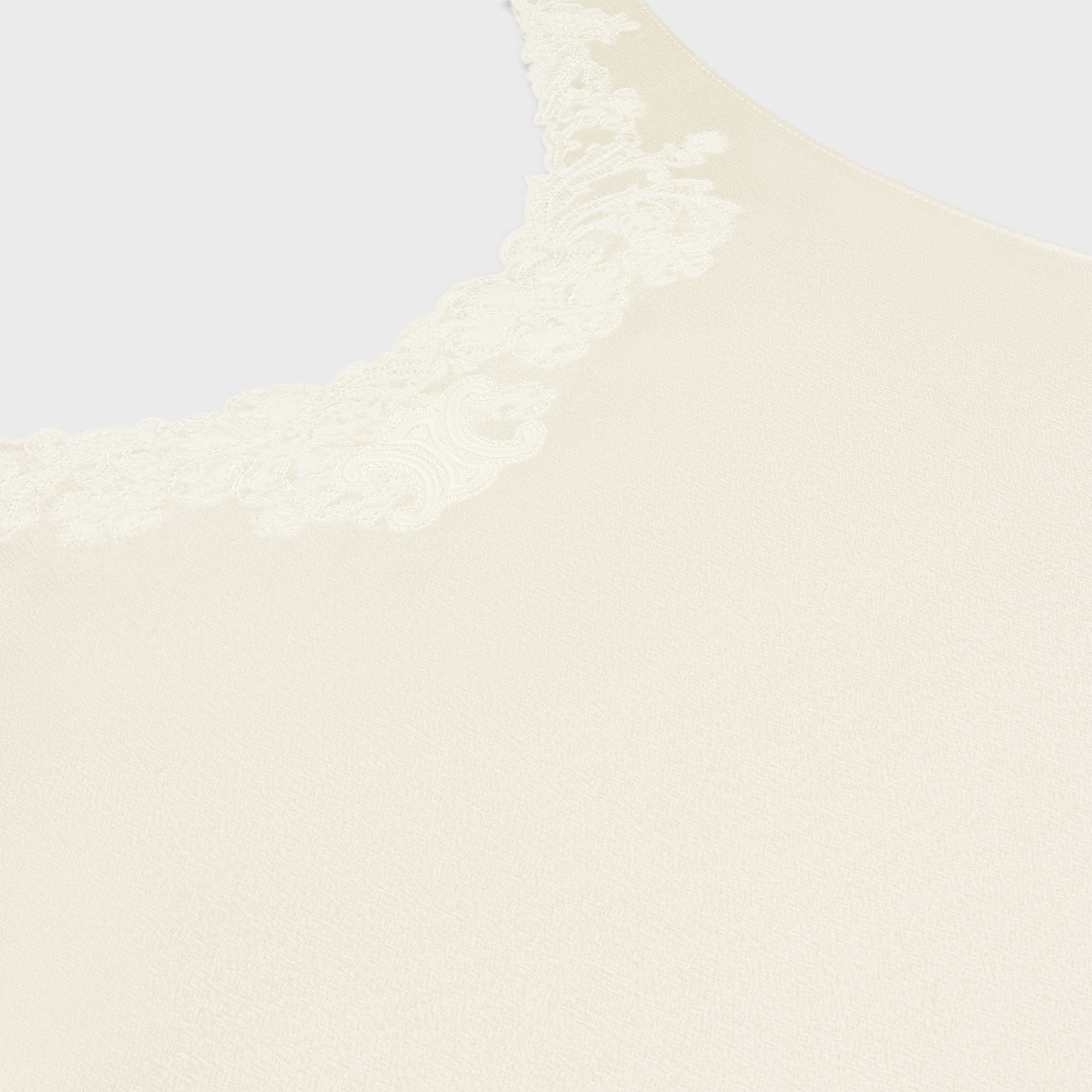 embroidered top IN silk satin - 3