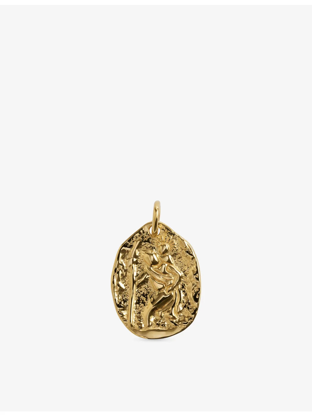 St Christopher 18ct Yellow-Gold Vermeil Pendant - 1