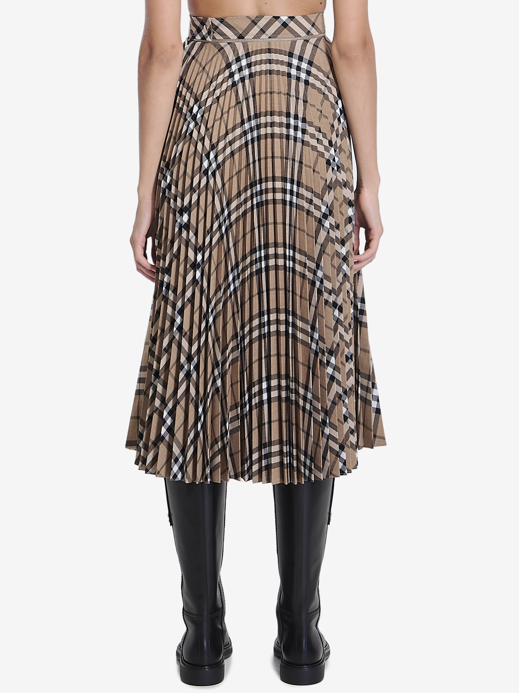 スカート Burberry check pleated skirt BURBERRY - Check pleated skirt | Leam Roma - Luxury Shopping