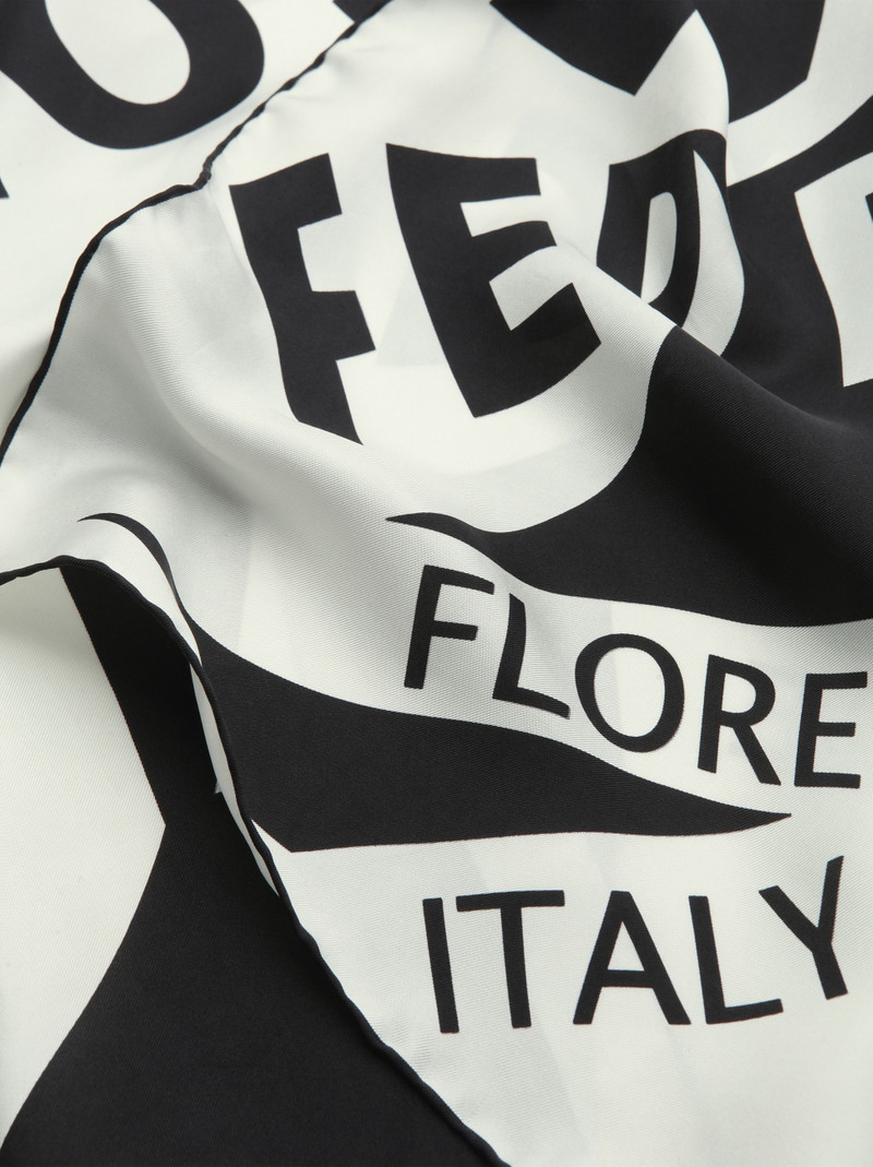 FERRAGAMO Logo print silk foulard outlook