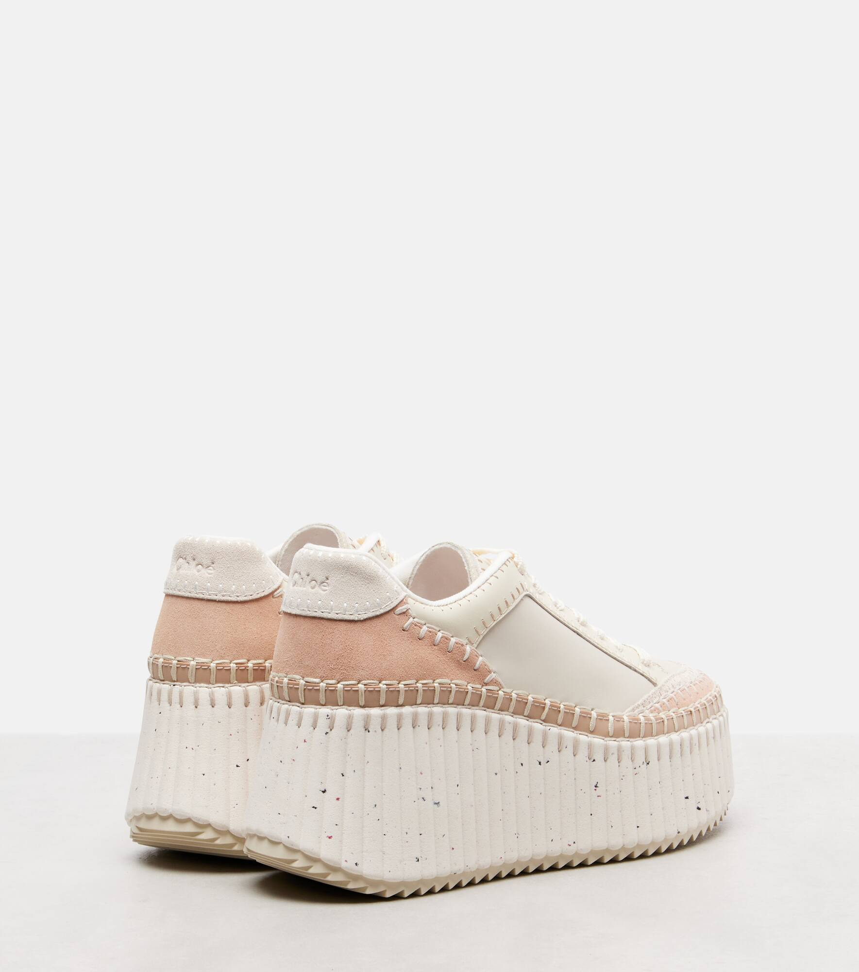 Nama leather wedge sneakers - 2