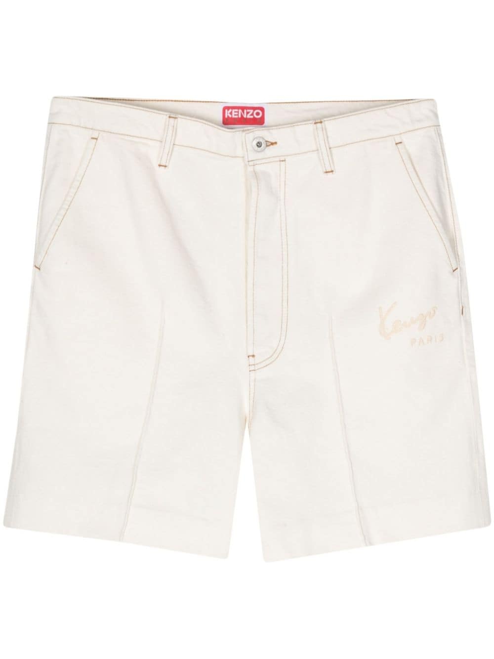 KENZO Kenzo Creations denim shorts farfetch REVERSIBLE