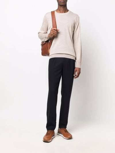 Brunello Cucinelli fine-knit crew-neck jumper outlook