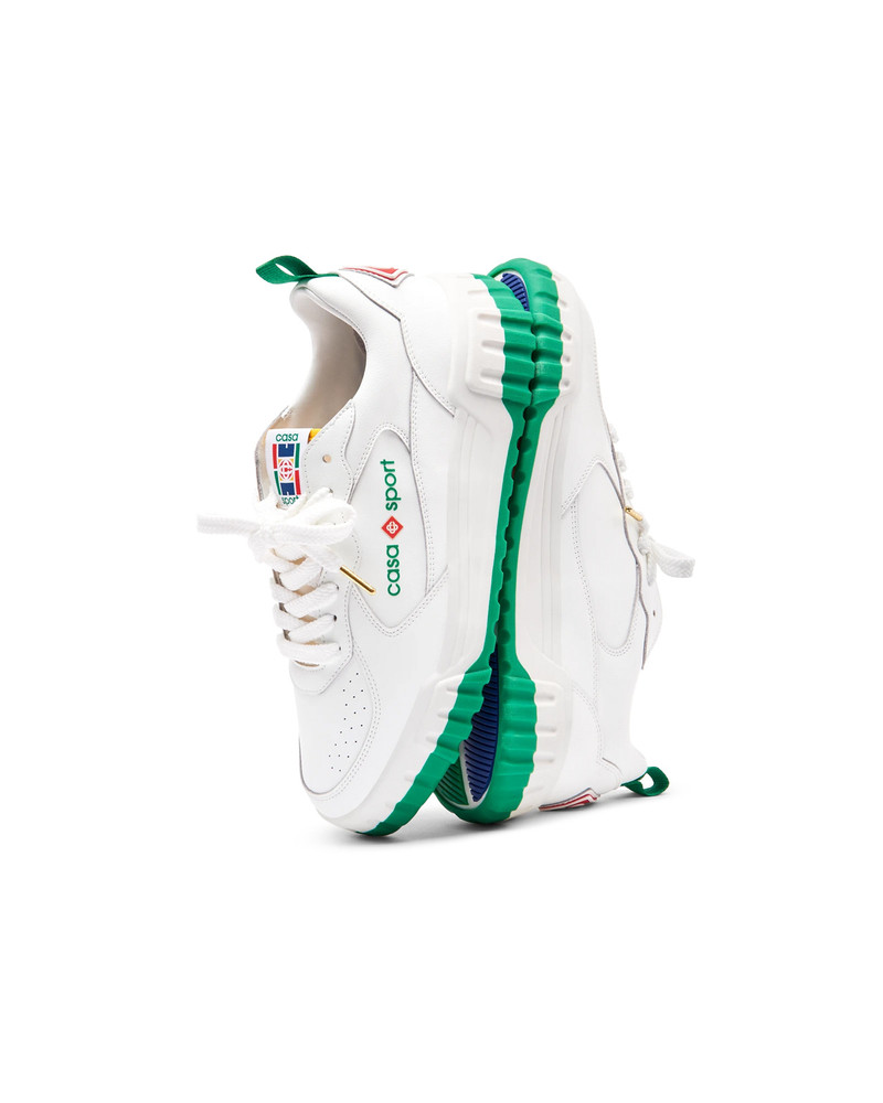 Mens The Court White & Green Sneaker 7
