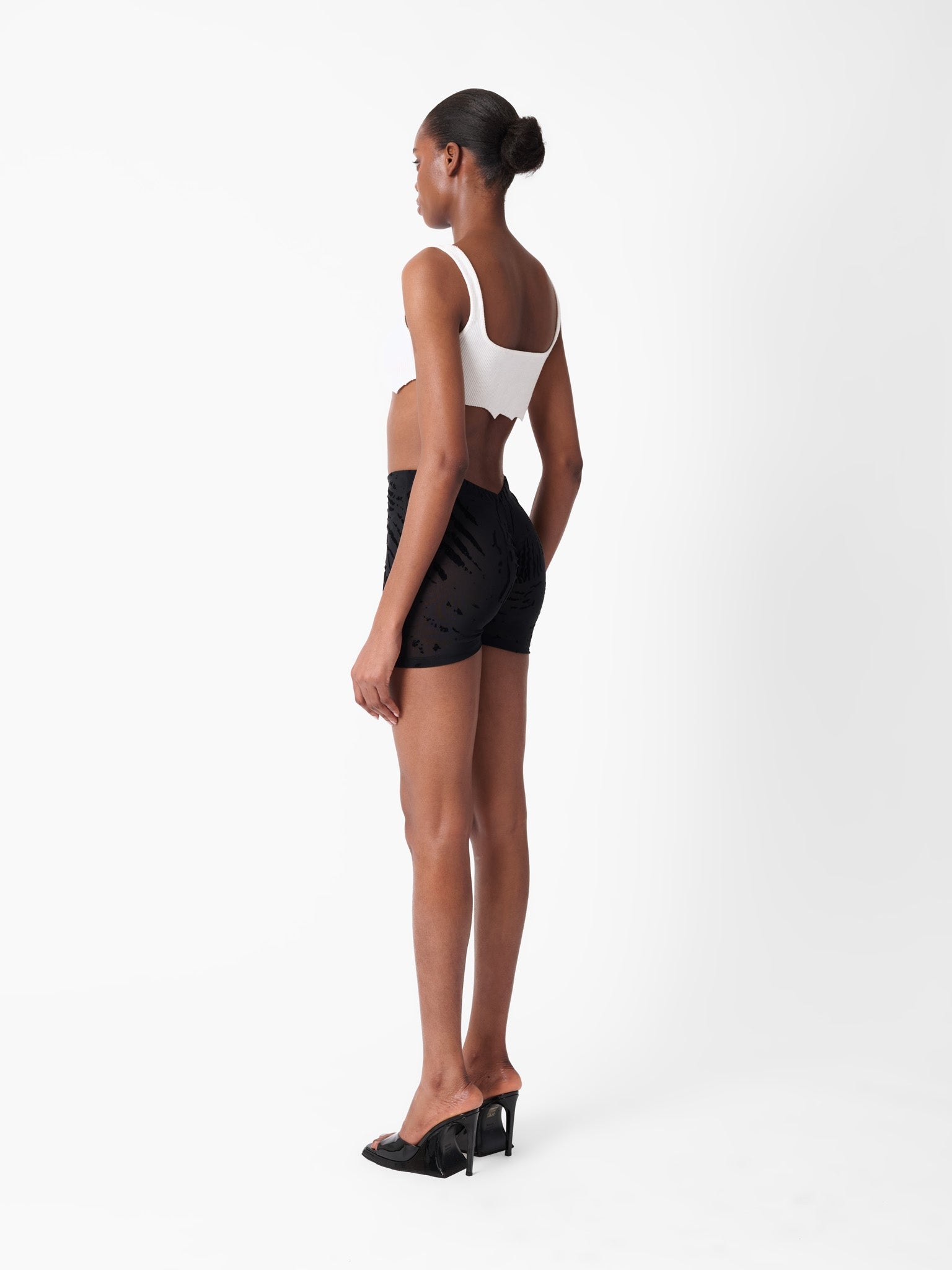 KNOCKOUT SHORTS BLACK ZEBRA PRINT - 6