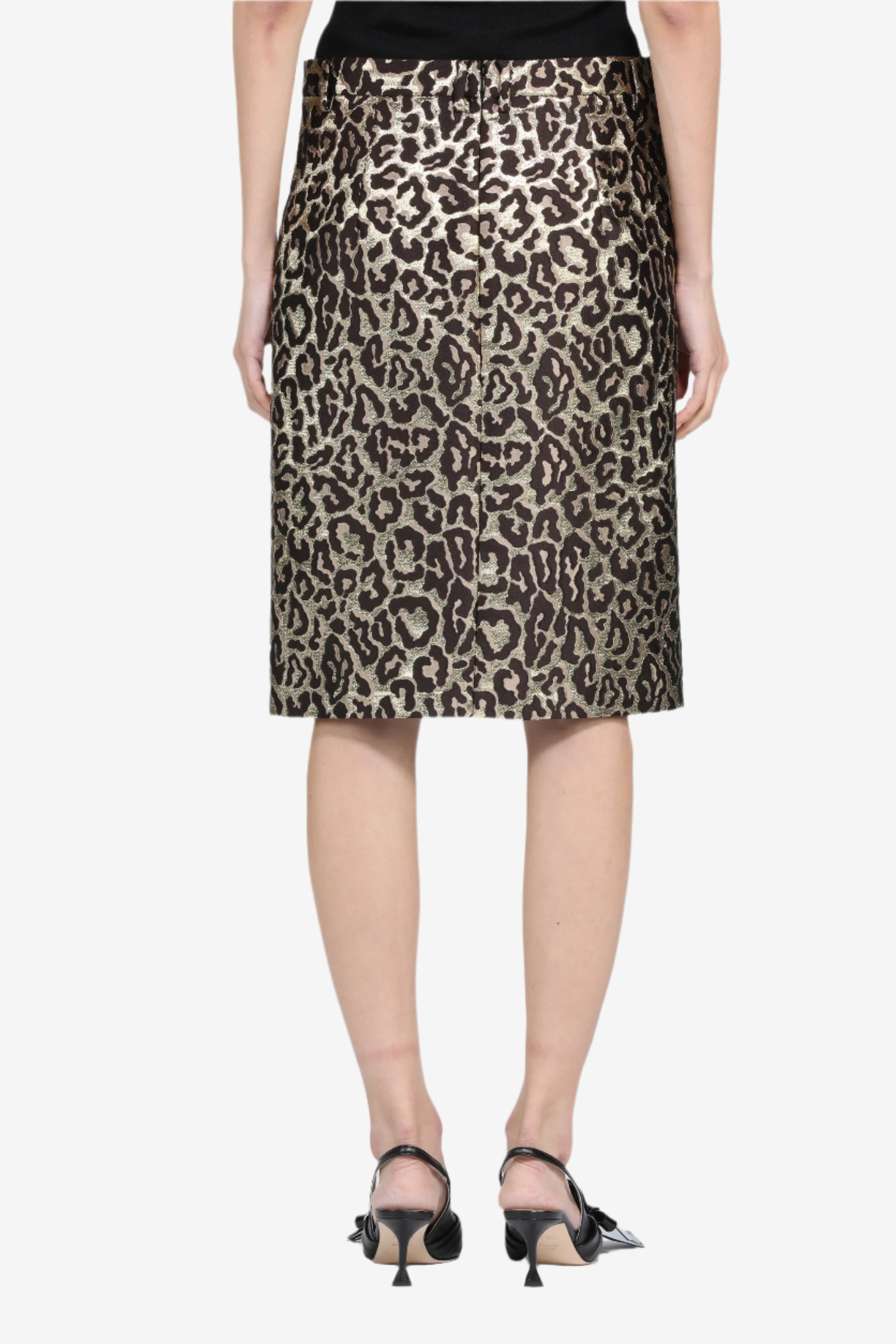 PENCIL SKIRT WITH LEOPARD PRINT - 2