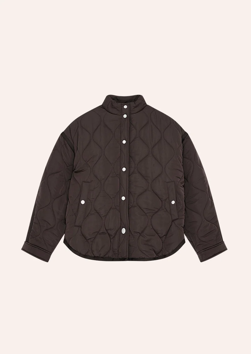SURGE QUILT JACKET IN COFFEE - 1