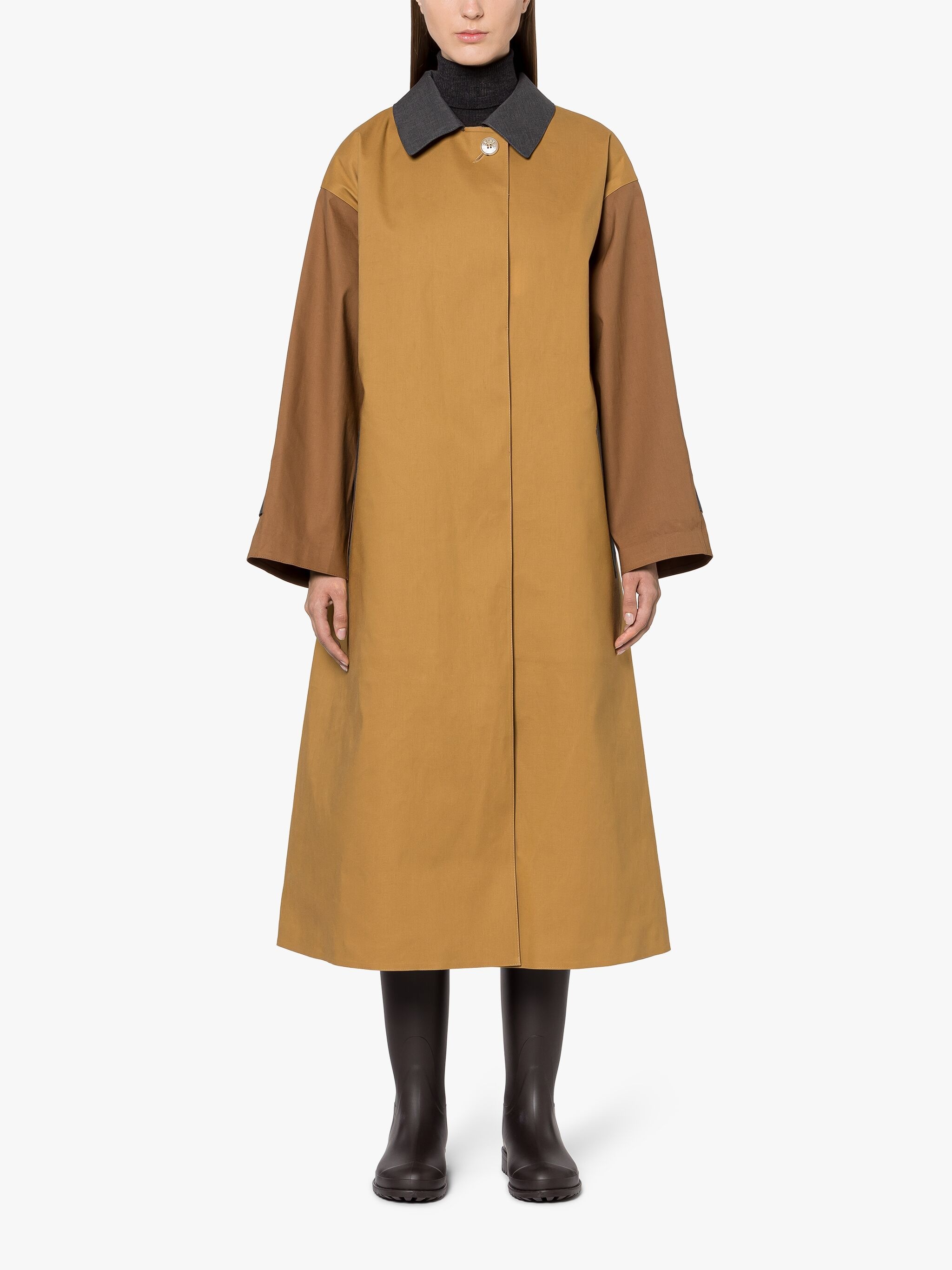 BOWLAND AUTUMN BONDED COTTON LONG COAT - 3