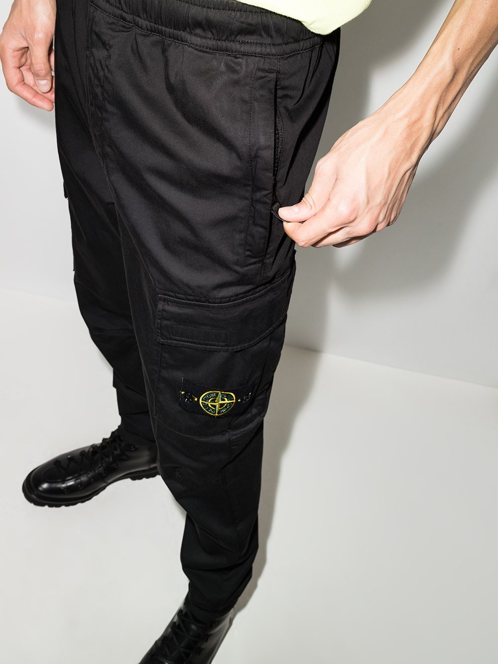 flap-pocket track pants - 4