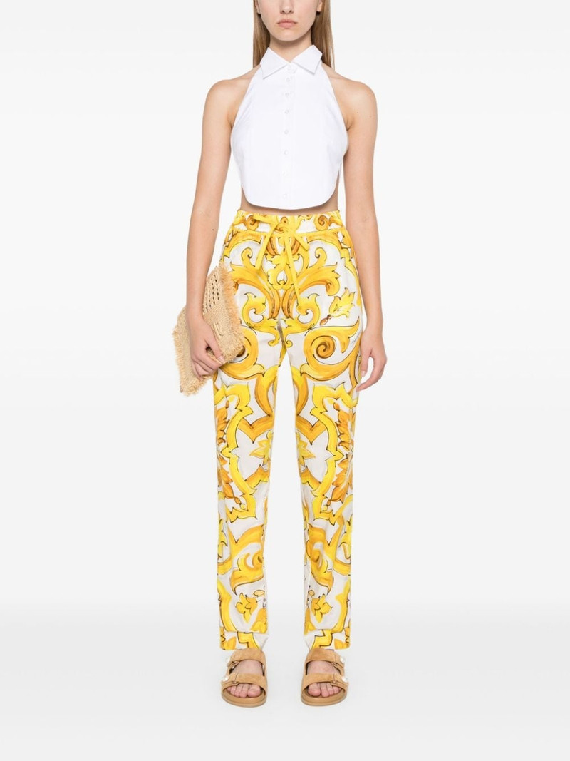 Dolce & Gabbana Majolica-print trousers outlook
