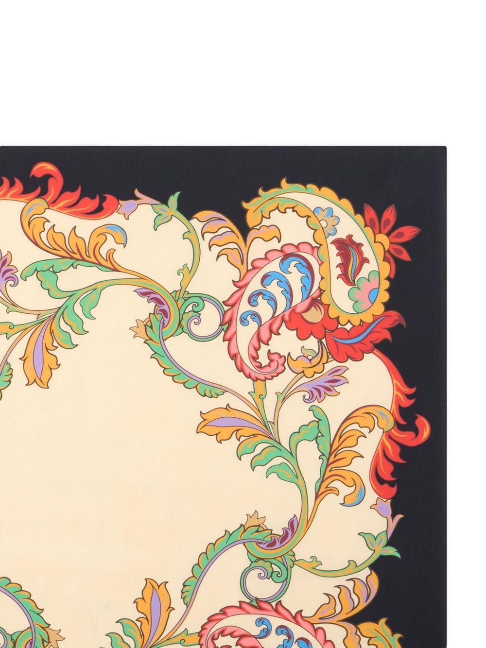 paisley-print square scarf - 2