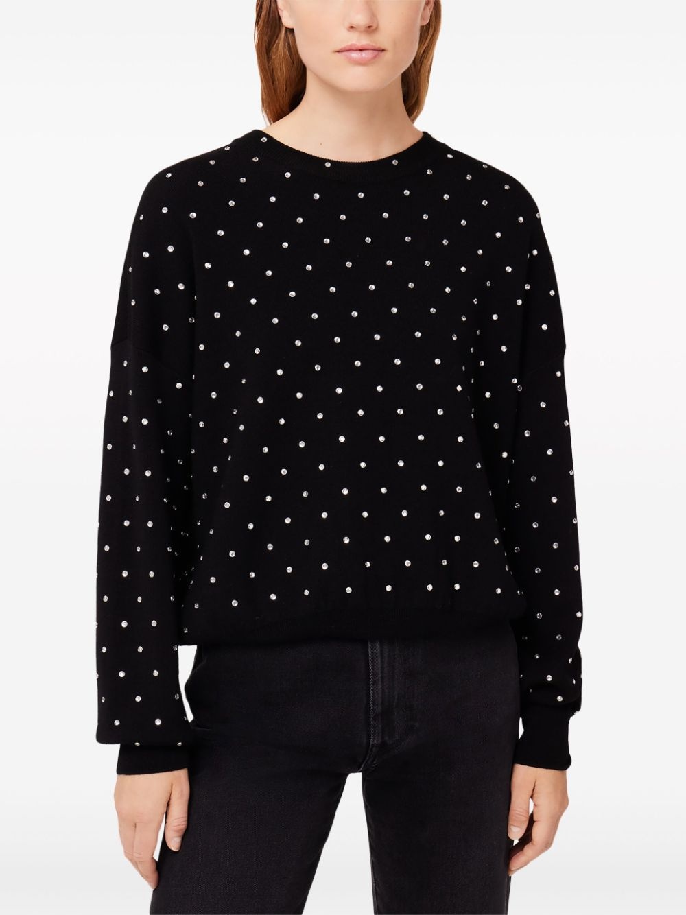crystal-embellished wool jumper - 5
