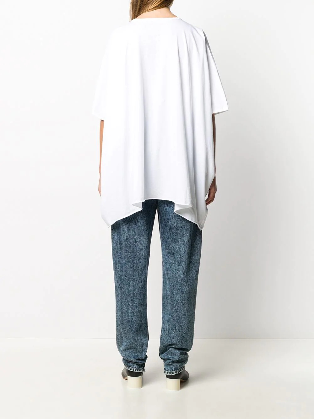 oversized handkerchief hem T-shirt - 4